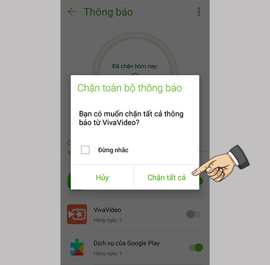 ​Tắt thông báo